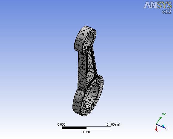 Designing of Connecting Rod The Connecting Rod is designed by giving the dimensions into the modeling software PRO-E.