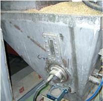 Animal feed Mounting in discharge screw (wood-fired power plant) Measuring Unit - Humy 3000 Construction F: Field-/wall-mounting housing, B 265 x H 240 x T 250, weight approx. 6.