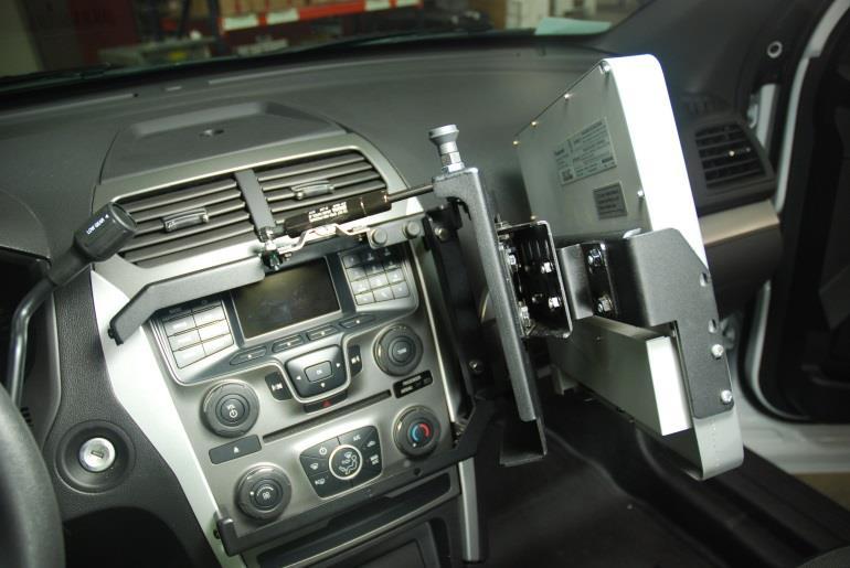 passenger side of dash as desired Attach monitor