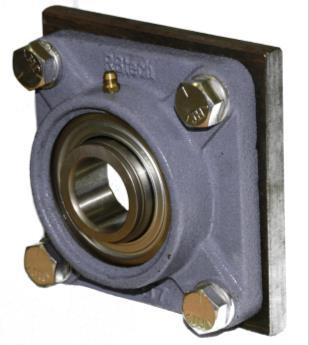 414-101A 1 1/4" (32mm) Tail Support 4 bolt flange bearing on a replaceable mounting plate Part