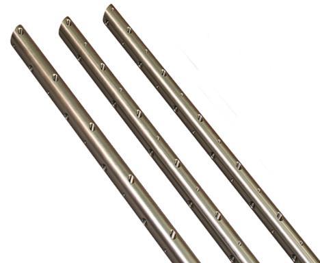 4-14 ET 2-1/4" (57mm) Items 2 ¼ (57mm) Boring Bars Staggered 1/2" (12.7mm) tool ports every 3 (76mm) along the bar.