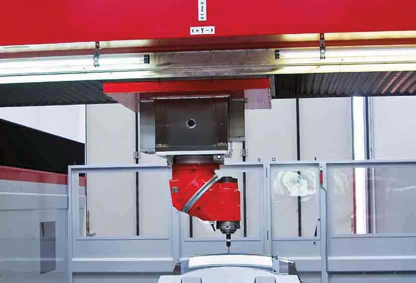 Machines with vertical spindles Portal and gantry milling machines Design Robust electrowelded structures to contain the masses and obtain the best rigidity Fields of application Aerospace, mold and