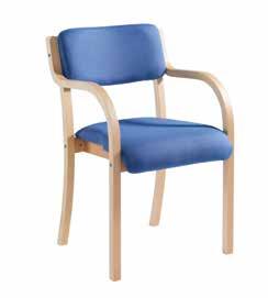 430 480 5 115kg Prague Wood frame conference chair PRA50001 PRA50002 With arms