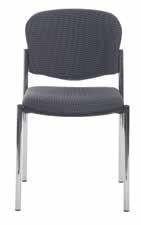 6 115kg Note Multi purpose chair - Plastic seat & back NOT100H NOT101H NOT102H Chrome frame - no