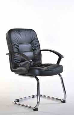 745 660 510 670 500 500 540 8 115kg Hertford Leather faced visitors chair HER100C1 Visitor chair Ruched
