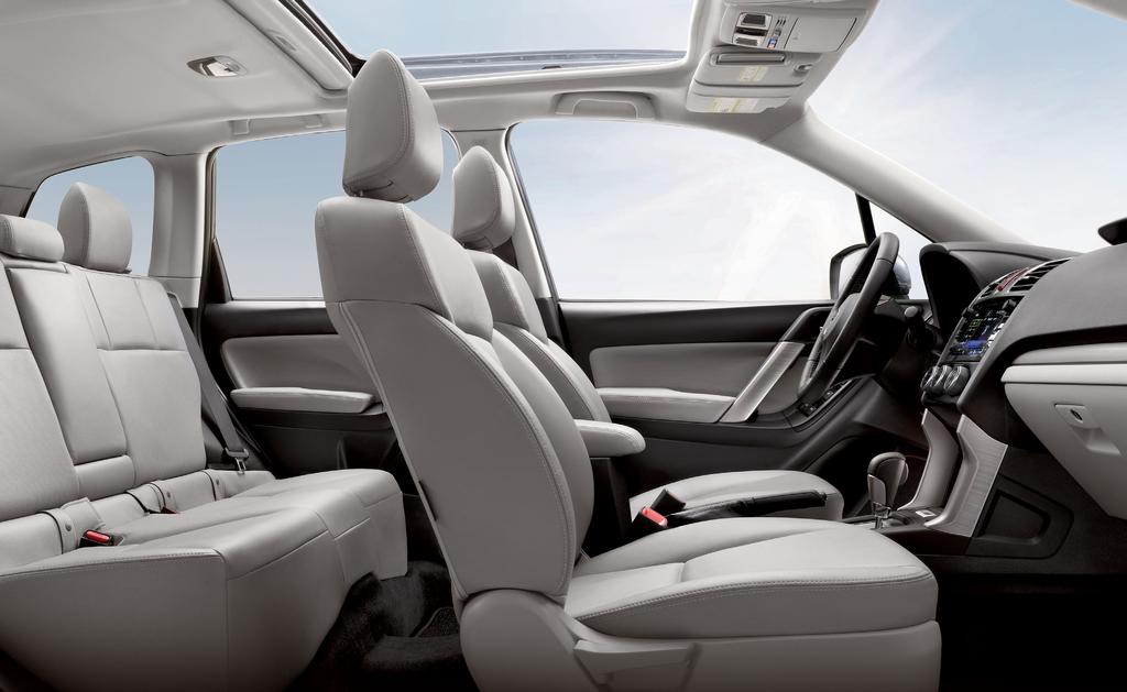 STARLINK Safety and Security Connected Services 9 Touchscreen Navigation System Refined Interior There s a lot to enjoy in the new Forester like an available large panoramic moonroof to give everyone