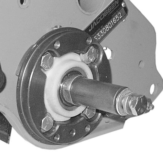 until there is 0.00 in. (.0 mm) side-to-side movement of the reel. Figure -9 TN966.