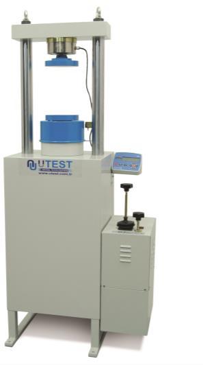 Semi-Automatic (Motorized) Cement Compression and Flexure Testing Machines UTCM-6321/UTCM-6421 The UTEST Semi-Automatic (Motorized) range of single testing chamber and double testing chamber