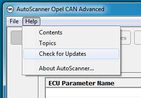 Ensure that the opel-scannercan device is plugged in and works (ie the USB drivers work and the LED is ON). Ensure you have internet access on your PC.