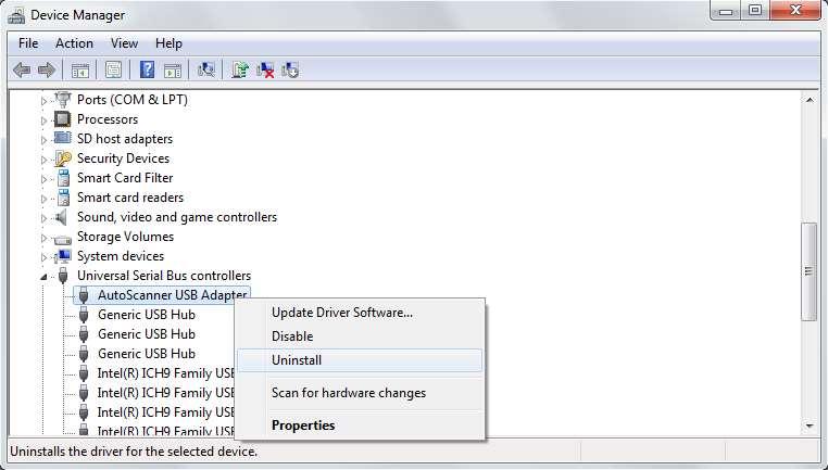 Figure 32 5. On the pop-up window select 'Delete the driver software for this device' then press OK. Figure 33 6.
