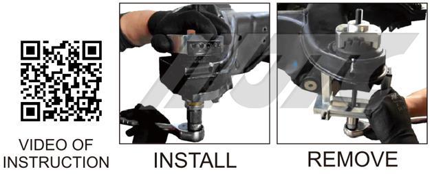 INSTALLER / REMOVER (W204) Removal and installation of
