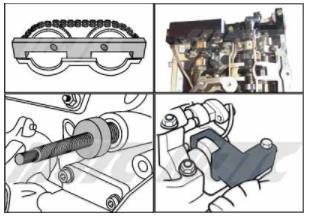 After alignment, please use a 32mm wrench to fix the camshaft.