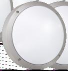 BULKHEADS IP54 Aluminium & PC diffuser Size: 275Ø*86D HL5491L 240V 12W LED non dimmable Integrated lamps & driver HL5491 240V 2*E27 IP54 Aluminium & PC diffuser Size: