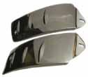 00 pair Polished Stainless Body Side Stone Guards 1955-56 Ford 1956