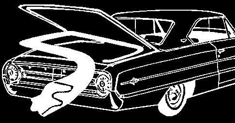 00 Deck Lid Emblem Plastic - correct colors 1956 Ford Fairlane B6A-42514-70B -