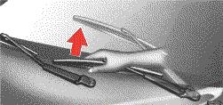 When the snow season is over, manually return the wipers to the retracted position following the procedure given below.