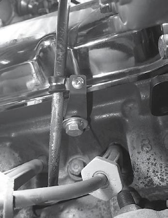 Oil Dipstick Bracket Support Installation (If Necessary) 1. On some engines, the oil dipstick is located on the passenger side, behind the compressor.