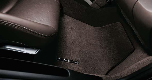 987 044 000 06 Floor mats with nubuck edging Precision down to the last detail: