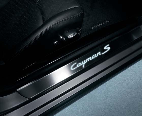 With Cayman logo: part no. 987 044 800 37 With Cayman S logo: part no.
