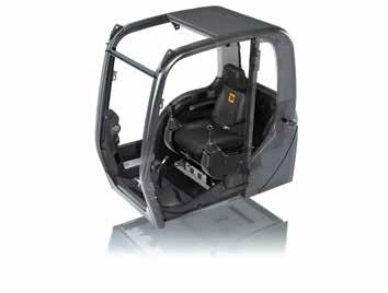 It s also easy to fit JCB s Falling Objects Protection Structure (FOPS), thanks to standard fitment mounting brackets.