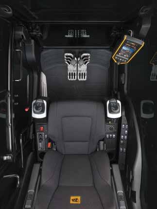 5 5 JCB s climate control option offers a precisely controlled cab