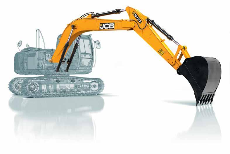 LESS SERVICING, MORE SERVICE. WE VE DESIGNED THE JCB JS160/180/190 TO BE LOW MAINTENANCE AND EASILY SERVICEABLE.