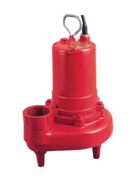 SEWAGE PUMPS GUW80 These heavy-duty sewage pumps are selfcontained and recommended for use in a sump or basin, application: sewage, highcapacity sump, effluent.