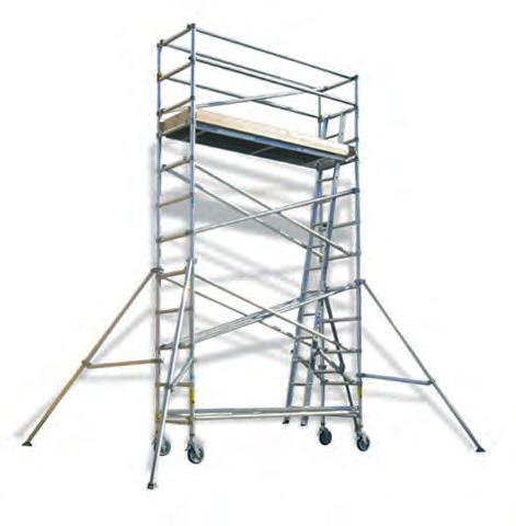 CaffolDs SInGLE WIDTH TOWER Our Towers are high tensile aluminium, light weight tube and easy to assemble. The Single Mobile Scaffold Tower is ideal for your narrow access work.