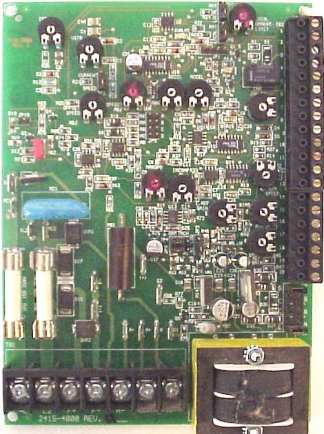 Critical Components and Replacement Parts Main Control Board This