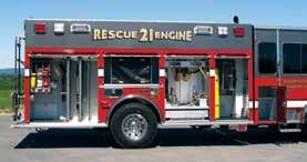 KME rear mounts bring both pumper and rescue equipment as well as operator safety to every scene.