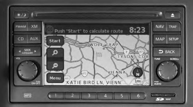 04 05 03 06 07 10 08 09 NAVIGATION SYSTEM (if so equipped) - Press to change the display brightness between day and night modes. Press and hold to turn the display off.