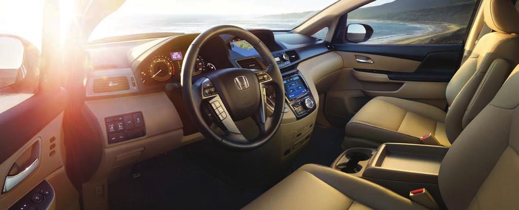 The Honda Odyssey also includes the available Honda LaneWatch system and Blind Spot Information System.