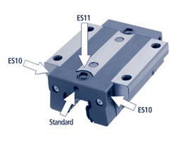 Lubrication Inlet Options rofile Rail Linear Guides 500 Series Ball rofile Rail The standard carriage is supplied with a lubrication inlet centered over the rail.