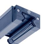 500 Series Roller rofile Rail This standard carriage end cap comes standard with a lubrication inlet centered in the end cap with specially designed and modified lubrication channels to direct the