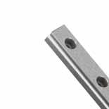 MicroGuide rofile Rail MicroGuide rofile Rail Two track gothic arch ball groove geometry enables single rail application High Moment Load Capacity for single rail/carriage applications Low