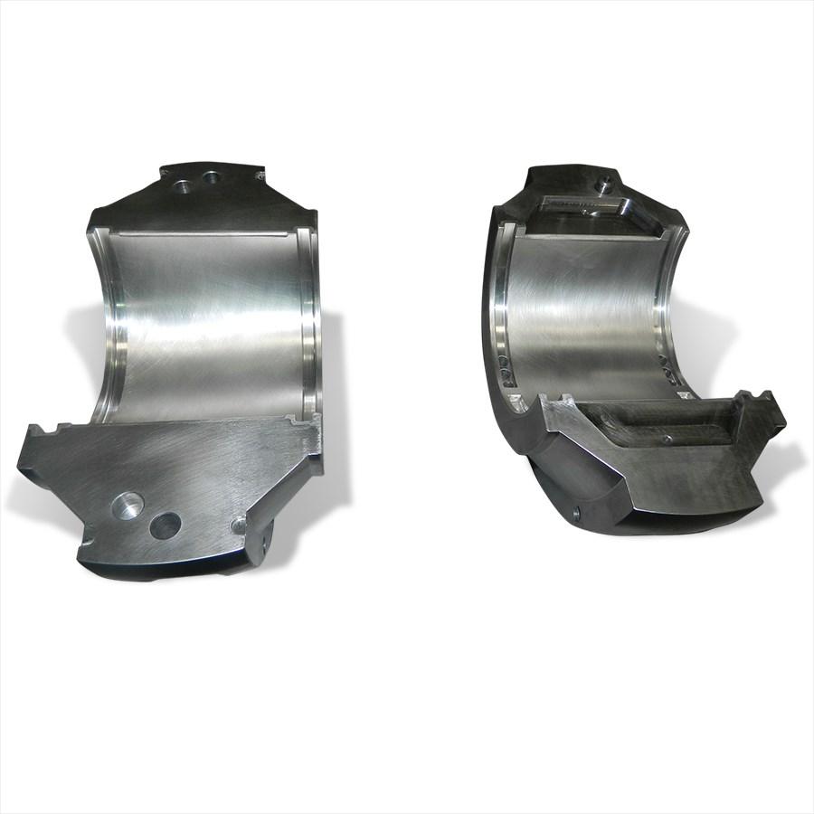 This permits journals to be machined undersize to be round and concentric, removing prior damage or flaked chrome plating. The Bearing OD can be sized to suit the actual pedestal bore diameter.