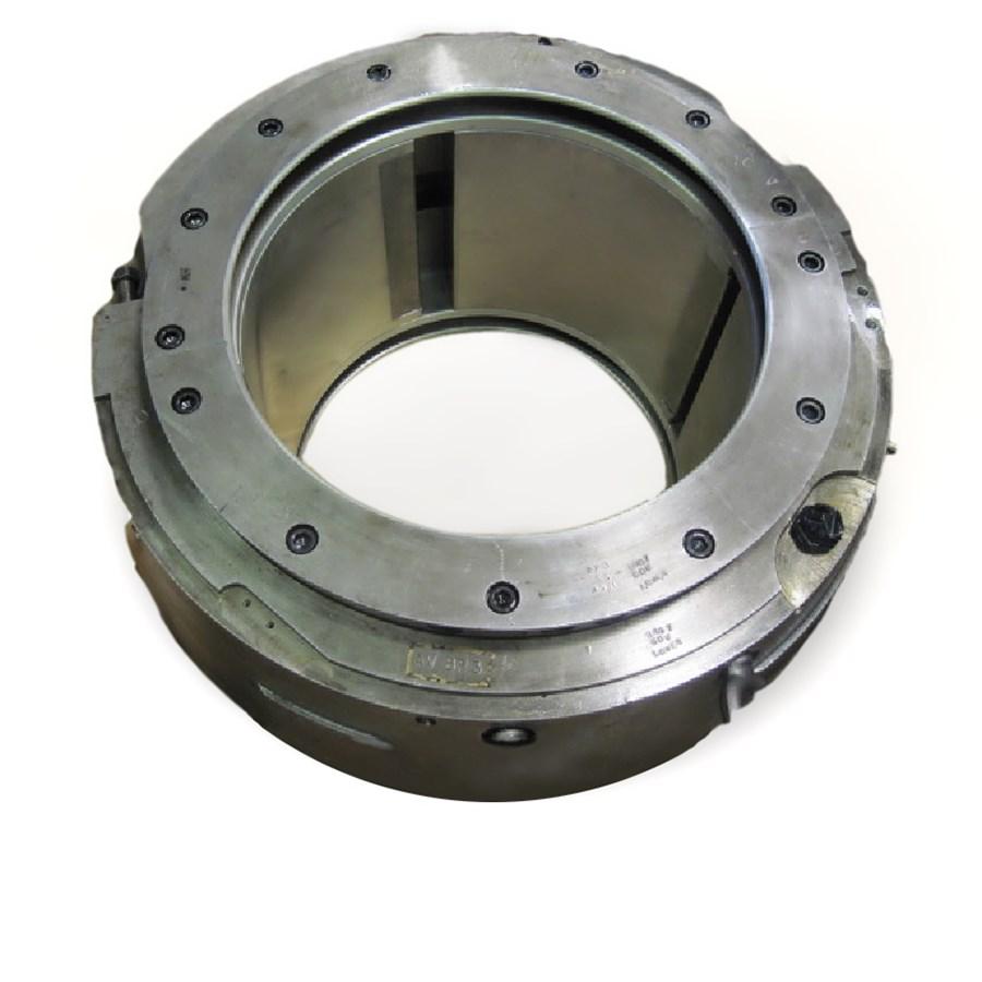 Rebabbitt and Rebore Large Bore Journal Bearings Having Unusual Bore Geometries The Journal Bearing shown in this photo is a fixed bore bearing 550 mm (21.65 inches) in diameter.