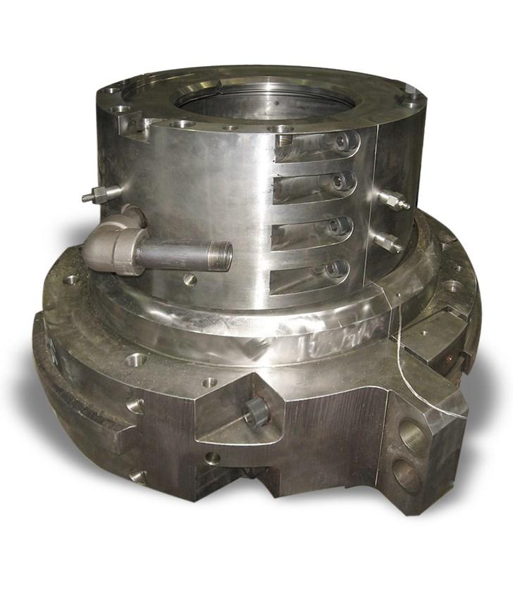 TRI 22 5-pad Journal Bearing for Large 3600 rpm Generators This 5-pad TRI bearing is a drop-in replacement for an elliptical bearing with spherical outside surfaces on the saddle blocks.