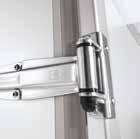 from 45 mm sandwich panels 5 Double-hinged doors 6 Espagnolette lock and hinges made from stainless