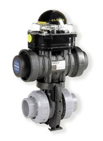 actuated valves Durapipe VKD Pneumatically Actuated Ball Valve Description: In-line ball valve with pneumatic operation Mounting: In any position Maximum Fluid Pressure at 20 C: 16 bar Fluid
