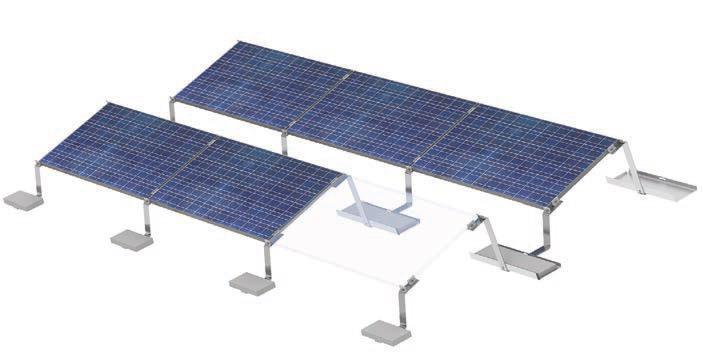 Ground Mount Solar Racking Aerocompact G and G+ Series Ballasted Ground Racking Commercial and utility ground mount installations Quick install times, without the need for piles, concrete