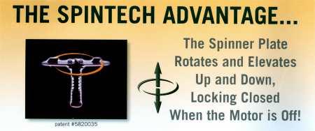 Rating! What makes SpinTech the new generation of spreaders is our patented SpinTech positive locking system.
