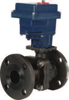Valve Automation - DynaMatic EHS2/EHC2 Flanged Series Flanged Steel Ball Valves- Electrically Actuated 150 ANSI b16.