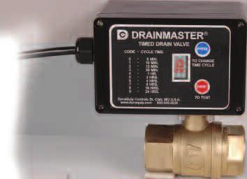 Valve Automation - Specialty DRAINMASTER Motorized Ball Valve with Digital Timer For Draining Water, Condensate, and Other Sediment from Compressed Air Systems Max.