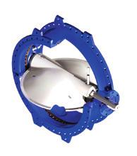 & beverage and modulating services Keystone Figure 56 Double flanged butterfly valves. A large diameter double flanged eccentric disc butterfly valve. Cast double flanged butterfly valve, drilled acc.