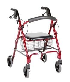 5 kg 8170 Ellipse 6 Rollator Standard Hand Brake Champagne Max Overall Height 955 mm 150 kg Min Overall Height 800 mm Overall Length 630 mm Overall Width 605 mm Product Weight 7.