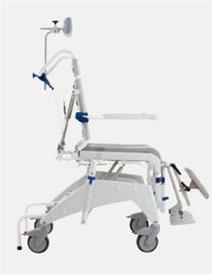 Aquatec Ocean Mobile Shower Commode Aquatec Ocean Dual VIP Shower Commode Tool-less, height-adjustable seat Footplate and flip-up arm rests Four braked castors Available in a tilt-in-space with high