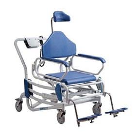0151-061-000 XXL Rehab Shower Commode Butterfly Arms 610mm Backrest Height 480 mm Floor To Seat Height 550 mm 325 kg Overall Height 1000 mm Overall Length 1170 mm Overall Width 820 mm Product Weight