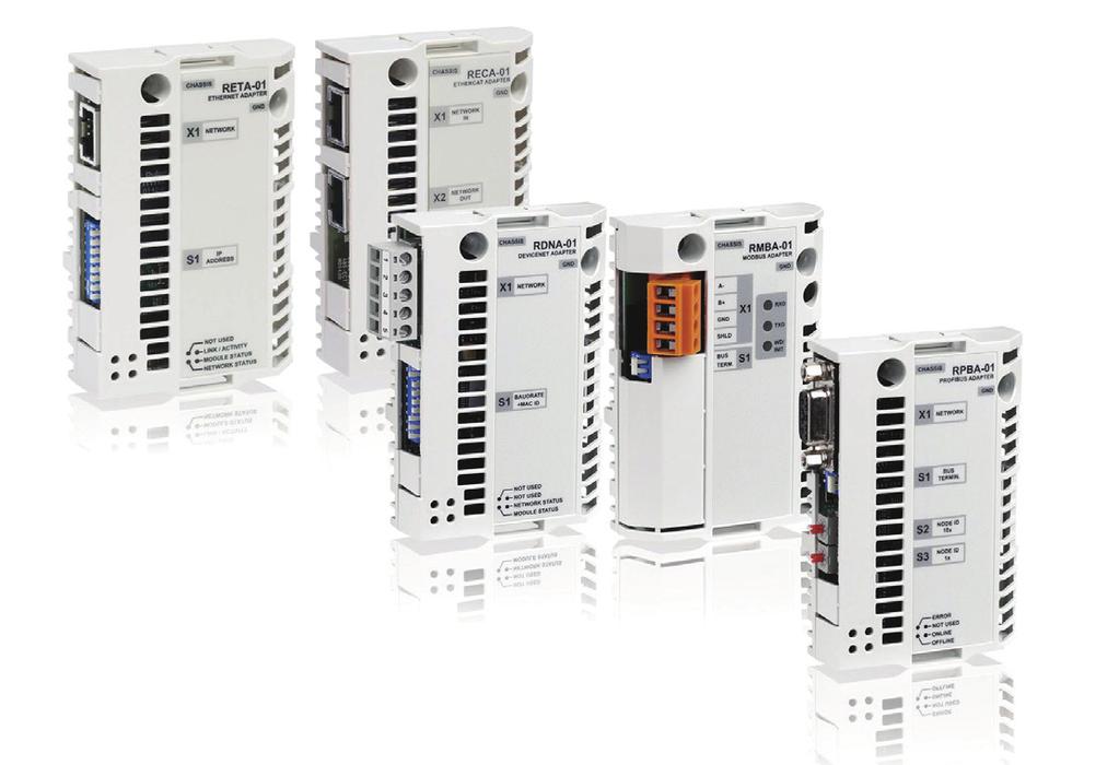 Communication Options Fieldbus Control DCS800 DC Drives have connectivity to major automation systems. This is achieved with a dedicated gateway concept between the fieldbus systems and ABB drives.