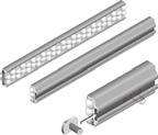VALU GUIDE COMBINERS ALUMINUM SEDRAIL TM Material: straps in aluminum, rollers in acetal resin. Screws in stainless steel.